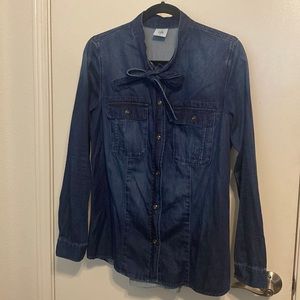 CAbi Bow-tie Jean Shirt